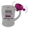 Caneca Para Chopp Cerveja Bebidas Happy Hour Campainha e Frase Miga Sua Louca Pede Mais Uma 400ml - 1
