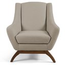 Ver imagem 5 de Kit 2 Poltronas Base Madeira Juliet C-129 Linho Bege