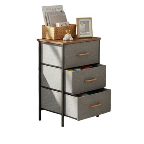 Armario Organizador Comoda 3 Gavetas Porta Objetos Roupa Livro Sapato Closet Casa Sala Quarto Banhei