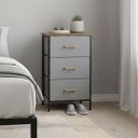 Ver imagem 2 de Armario Organizador Comoda 3 Gavetas Porta Objetos Roupa Livro Sapato Closet Casa Sala Quarto Banhei