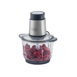 Miniprocessador MP300G com Tigela de Vidro - Gourmand Gris - Black+Decker:110V - 10