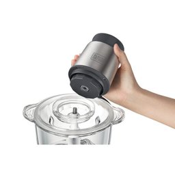 Miniprocessador MP300G com Tigela de Vidro - Gourmand Gris - Black+Decker:110V - 7
