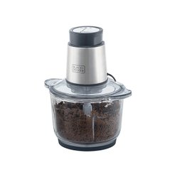 Miniprocessador MP300G com Tigela de Vidro - Gourmand Gris - Black+Decker:110V - 9