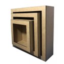 Ver imagem 3 de Kit 3 Nichos Madeira MDF Crú - Nicho Quarto Sala