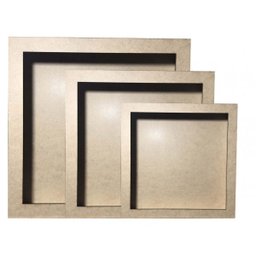 Kit 3 Nichos Madeira MDF Crú - Nicho Quarto Sala - 1