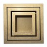 Kit 3 Nichos Madeira MDF Crú - Nicho Quarto Sala - 4