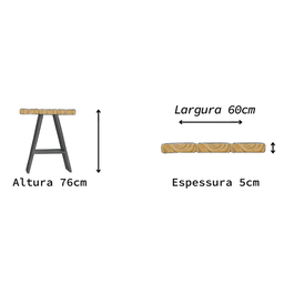 Escrivaninha Mesa para Escritório | Estrutura a - 180cm - 8