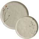 Ver imagem 1 de Conjunto Prato Raso 27cm e Sobremesa 21,5cm Porto Brasil Bio Stoneware Campestre Cinza