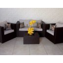 Ver imagem 2 de Conjunto de Sofá de 4 Lugares em Fibra Sintética