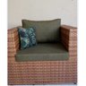 Conjunto de Sofá de 5 Lugares em Fibra Sintética + Mesa com Puff - 4
