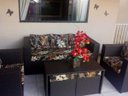 Ver imagem 2 de Conjunto de Sofá de 5 Lugares em Fibra Sintética + Mesa com Puff