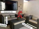 Ver imagem 4 de Conjunto de Sofá de 4 Lugares em Fibra Sintética + Mesa com Puff