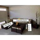 Ver imagem 3 de Conjunto de Sofá de 7 Lugares em Fibra Sintética + Mesa com Puff