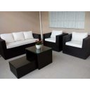 Ver imagem 1 de Conjunto de Sofá de 5 Lugares em Fibra Sintética