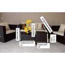 Ver imagem 3 de Conjunto de Sofá de 5 Lugares em Fibra Sintética