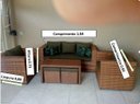 Ver imagem 6 de Conjunto de Sofá de 5 Lugares em Fibra Sintética + Mesa com Puff