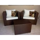 Ver imagem 1 de Conjunto de Poltrona 2 Lugares em Fibra Sintética