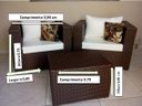 Ver imagem 4 de Conjunto de Poltrona 2 Lugares em Fibra Sintética