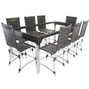Ver imagem 1 de Conjunto de 8 Cadeiras e Mesa de Jantar Haiti Trama Original