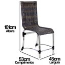 Ver imagem 5 de Conjunto de 8 Cadeiras e Mesa de Jantar Haiti Trama Original