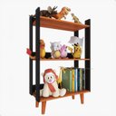 Ver imagem 5 de Nicho Organizador de Brinquedos para Quarto Infantil ou Brinquedoteca - Preto com Nature