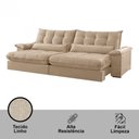 Ver imagem 6 de Sofá Classic Linho 02 Módulos 100 Cm B25 Meu Sofá Online A226 Linho Bege