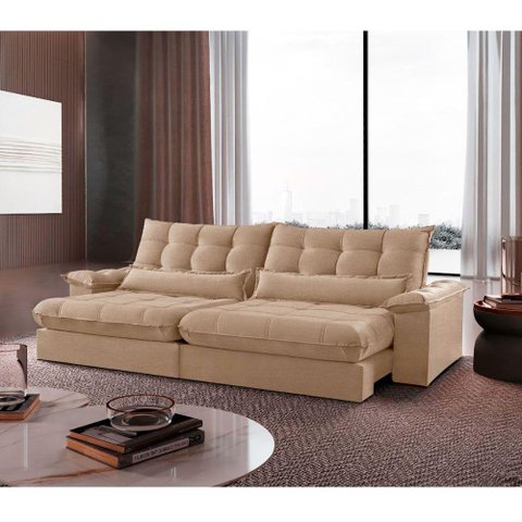 Sofá Classic Linho 02 Módulos 100 Cm B25 Meu Sofá Online A226 Linho Bege