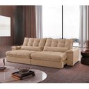Ver imagem 1 de Sofá Classic Linho 02 Módulos 100 Cm B25 Meu Sofá Online A226 Linho Bege