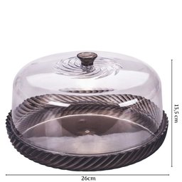 Boleira de Plástico Com Tampa Cristal Twist Plasutil ref.15506 - 3