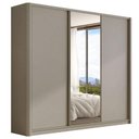 Ver imagem 3 de Guarda Roupa Casal Bend 3 Portas de Correr 6 Gavetas 100% MDF com Espelho Grigio Casa Lar Shop