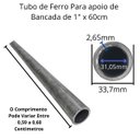 Ver imagem 3 de Tubo de Aço Ferro Galvanizado de Apoio de Pia Bancada 1 60cm