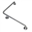 Ver imagem 1 de Barra de Apoio em L para Box 66,8cm em Inox Polido Geris