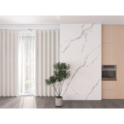 Placa Marmorizada Branca - Poliestireno - 1220 X 3 X 2800mm