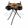 Mesa Mesinha Petisqueira Petisco Bebidas Piscina Dobrável:preta - 3