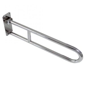 Barra de Apoio Articulável para Vaso 19,2 cm em Inox Polido Geris