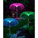 Ver imagem 5 de Kit 2 Luminária Solar Decorativa Colorido Led Luzes Jardim