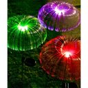 Ver imagem 4 de Kit 2 Luminária Solar Decorativa Colorido Led Luzes Jardim