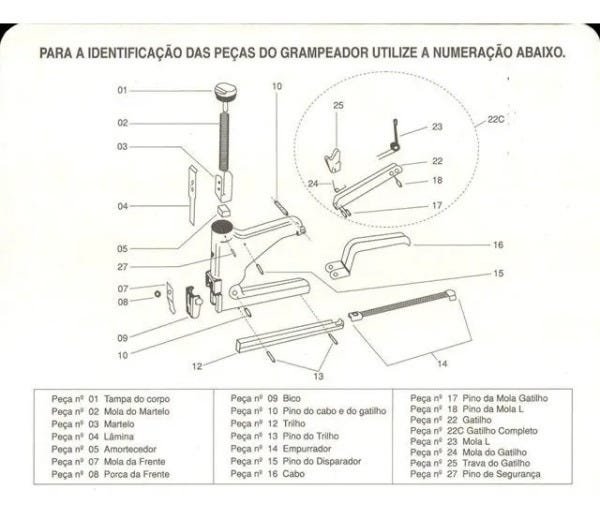 Grampeador Manual Rocama 51a - Aluminio - 2