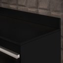 Ver imagem 7 de Balcão Gabinete 180cm com Tampo Dallas Preto - Lumil Lumil Móveis