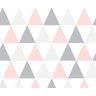 Papel Contact Adesivo Geométrico Triângulos Rosa 10m - 1