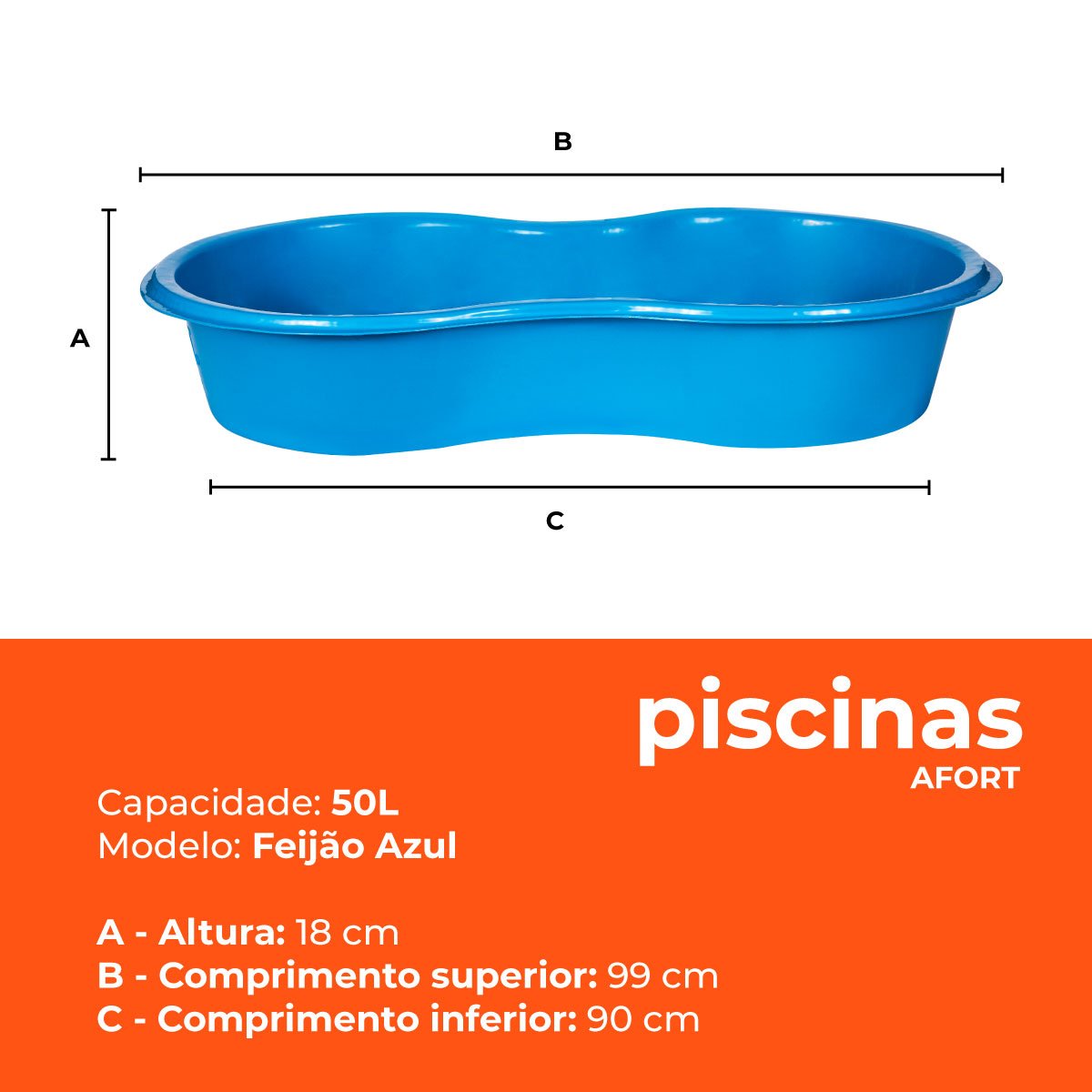 Piscina Azul 50l - Afort - 3