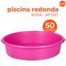 Caixa Piscina Redonda 50 Litros Rosa Afort - 2