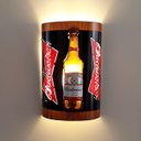Ver imagem 1 de Luminária Arandela de parede Bar Budweiser Garrafa Logo
