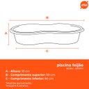 Ver imagem 3 de Caixa Piscina Feijão 50 Litros Rosa Afort