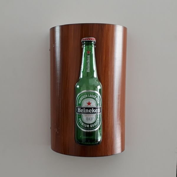 Luminária Arandela de parede Bar Heineken Garrafa - 2