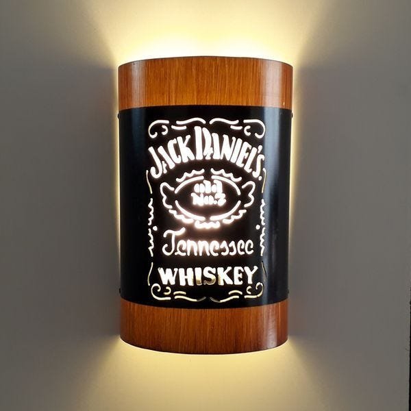 Luminária Arandela de parede Bar Jack Daniel's