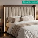 Ver imagem 2 de Cabeceira Casal 140 cm Lumina LED com Frame Linho Tca 202 Corino Tcs 721 Peer