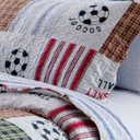 Ver imagem 2 de Kit Colcha Patchwork Rozac Solteiro 2 peças Teen Sports