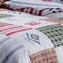 Ver imagem 3 de Kit Colcha Patchwork Rozac Solteiro 2 peças Teen Sports