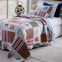Ver imagem 1 de Kit Colcha Patchwork Rozac Solteiro 2 peças Teen Sports
